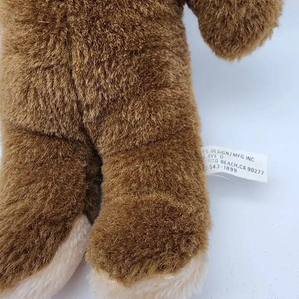 Vintage Brown Knickerbocker Teddy Bear Plush Toy 10